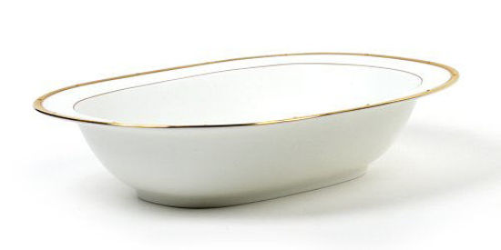 Picture of Noritake Rochelle Gold Bowl, Oval Vegetable, 24 oz in White