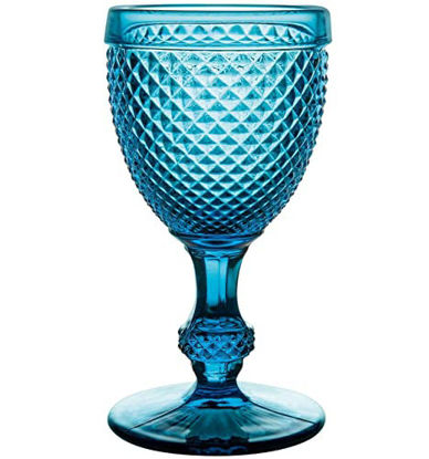 Picture of Set Of 4 Water Goblets Blue-Bicos