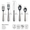 Picture of Mikasa Delano Black Satin 20-Piece Stainless Steel Flatware Set, Service for 4