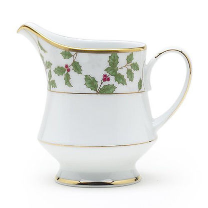 Picture of Noritake Holly & Berry Gold Creamer 8 oz