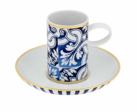 Picture of Vista Alegre Transatlacntica Coffee Cup & Saucer by Brunno Jahara