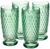 Picture of Villeroy & Boch Boston Green Crystal Highball Glasses, Set of 4