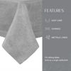 Picture of Villeroy and Boch La Classica 70"x96" Oblong Tablecloth, 70" W x 96" L, Metallic Silver Gray