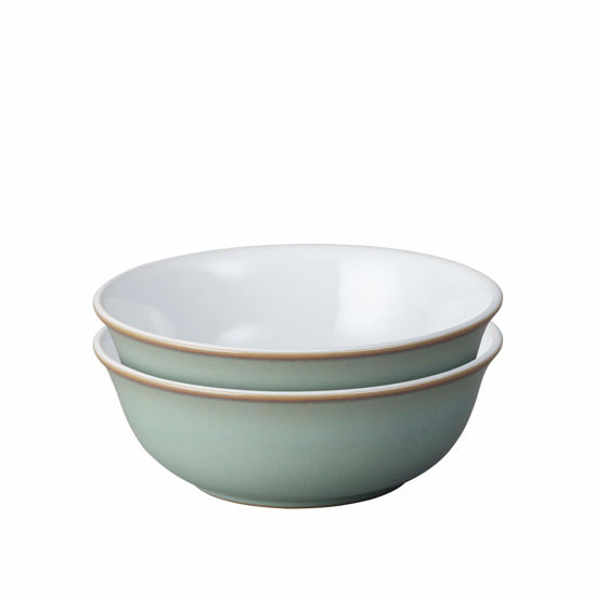 Picture of Denby 2048807 Regency Green 2 Piece Cereal Bowl Set