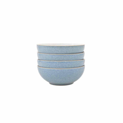 Picture of Denby 381048907 Elements 4 Piece Cereal Bowl Set, Blue