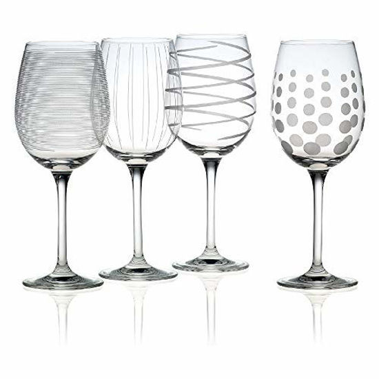 Picture of Set of 4, Clear, Cheers White Wine Glasses, 2.4 Pounds