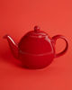 Picture of London Pottery Globe Large Teapot with Strainer, 8 Cup (1.8 Litre), Red