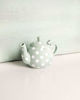 Picture of London Pottery Farmhouse Teapot with Infuser, 1.2 Litre, Emerald/White Polka Dots