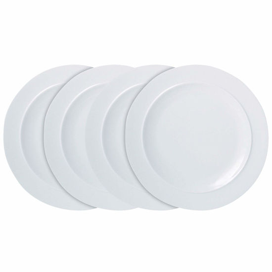 Picture of White By Denby 4 Piece Dinner Plate Set