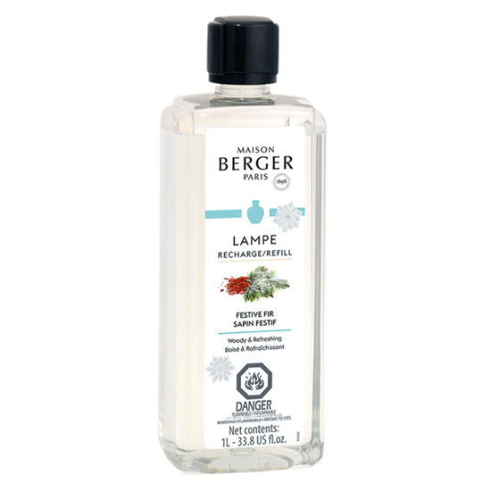 Picture of Festive Fir - Lampe Berger Fragrance Refill for Home Fragrance Oil Diffuser - 33.8 Fluid Ounces - 1 Liter