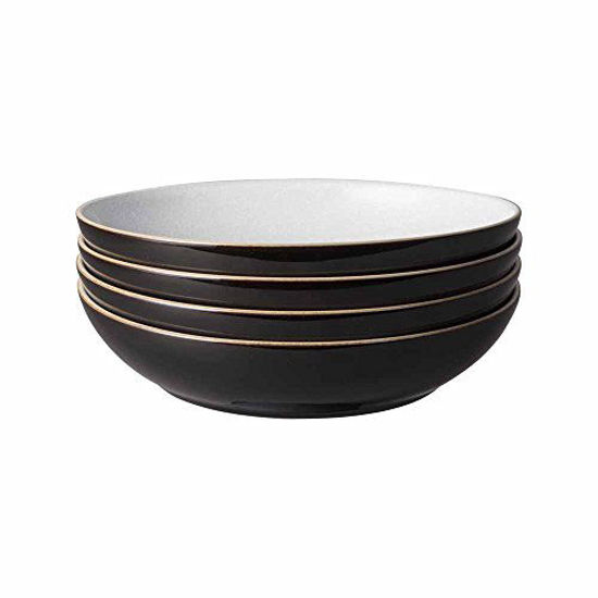 Picture of Denby 406048944 Elements 4 Piece Pasta Bowl Set, Black