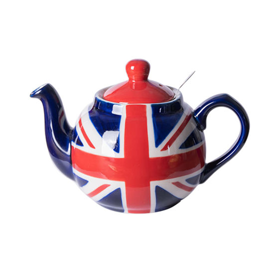 Picture of London Pottery Teapot with Infuser,Ceramic,Hand Painted Union Jack Limited Edition, 2 Cup(600ml)