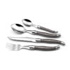 Picture of Amefa Lou Laguiole Tradition 24pc Flatware set, 18/0 Stainless Steel, Black