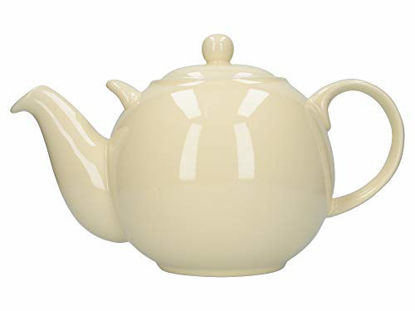 Picture of London Pottery Globe Extra Large Teapot with Strainer, 10 Cup (3 Litre), Ivory