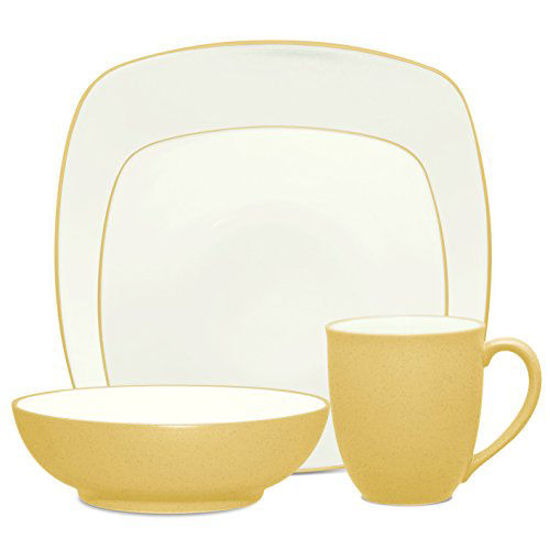 Picture of Noritake 4-Piece Colorwave Square Place Setting, Mustard