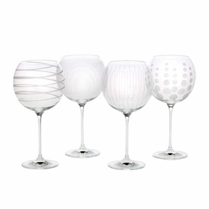 Picture of Mikasa Cheers Balloon Goblet Wine Glass, 24.5-Ounce, Set of 4, Transparent
