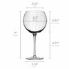 Picture of Mikasa Cheers Balloon Goblet Wine Glass, 24.5-Ounce, Set of 4, Transparent