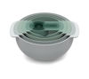 Picture of Joseph Joseph Nest 9 Nesting Bowls Set with Mixing Bowls Measuring Cups Sieve Colander, 9-Piece, Editions (Sage)