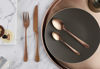 Picture of Amefa Austin 20pc Flatware Set, 18/0 Stainless Steel Copper