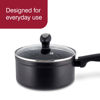 Picture of Zyliss Ultimate Nonstick Saucepan with Glass Lid - Small Sauce Pan - Non-Stick Sauce Pan with Lid - Scratch-Resistant and Dishwasher-Safe Cooking Pot - 2.7 quarts