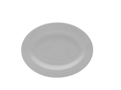 Picture of Mikasa Delray Bone China Oval Serving Platter, 14-Inch, White -