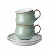 Picture of Denby Regency Green 4 Piece Tea/Coffee Cup and Saucer Set