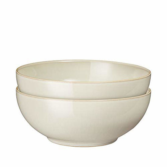 Picture of Denby 16048827 Linen 2 Piece Coupe Cereal Bowl Set