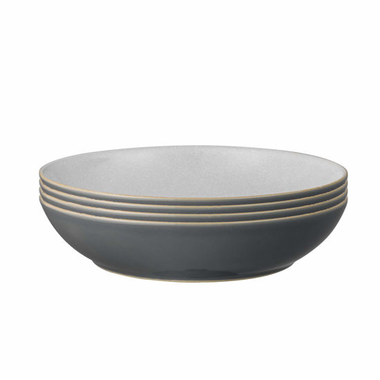 Picture of Denby Elements Fossil Grey 4 Pc Pasta Bowl Set