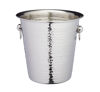 Picture of BarCraft BCCHAMBUCHAM Luxury Stainless Steel Wine/Champagne Cooler Bucket, 21 x 20.5 x 21 cm (8.5" x 8" x 8.5") - Hammered Finish