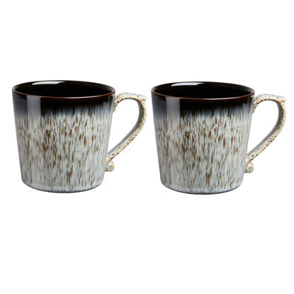 Picture of Denby Halo Heritage Mug Set of 2, Black, Grey, 199048280