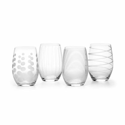 Picture of Mikasa Cheers Stemless Wine Glass, 17-Ounce, Set of 4, Clear