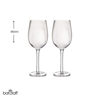 Picture of BarCraft Ribbed Wine Glasses, Set of 2 Large Patterned Glasses in Gift Box, 450ml