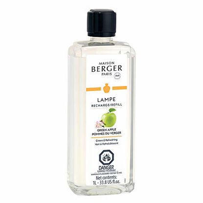 Picture of Green Apple - Lampe Berger Fragrance Refill for Home Fragrance Oil Diffuser - 33.8 Fluid Ounces - 1 Liter