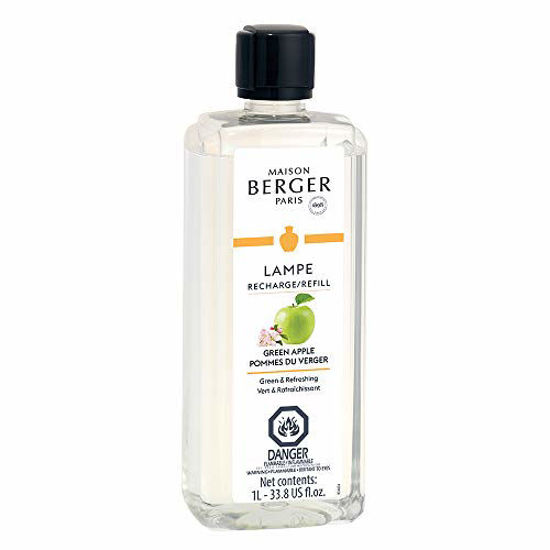 Picture of Green Apple - Lampe Berger Fragrance Refill for Home Fragrance Oil Diffuser - 33.8 Fluid Ounces - 1 Liter