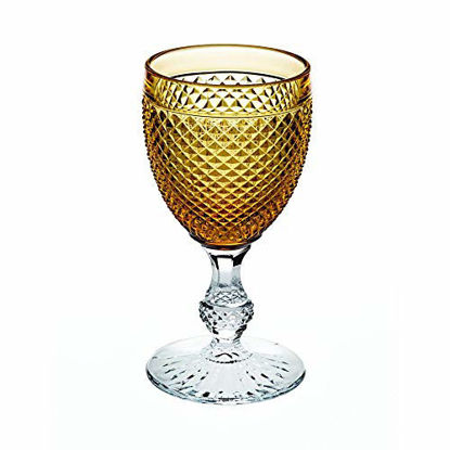 Picture of Vista Alegre Bicos Bicolor All Purpose Goblet with Amber Top,