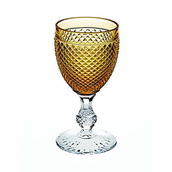 Picture of Vista Alegre Bicos Bicolor All Purpose Goblet with Amber Top,