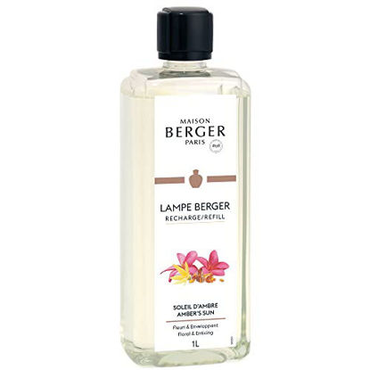 Picture of Amber's Sun - Lampe Berger Fragrance Refill for Home Fragrance Oil Diffuser - 33.8 Fluid Ounces - 1 Liter