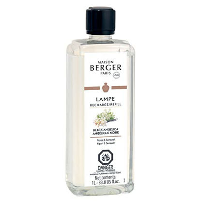 Picture of Black Angelica - Lampe Berger Fragrance Refill for Home Fragrance Oil Diffuser - 33.8 Fluid Ounces - 1 Liter