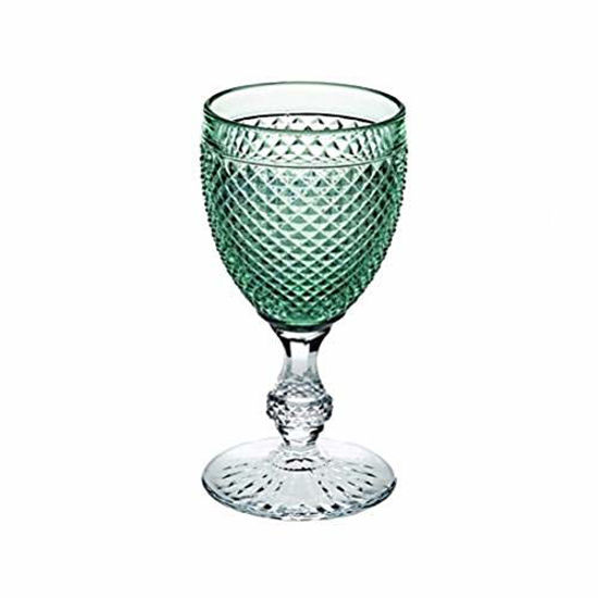 Picture of Vista Alegre Bicos Bicolor All Purpose Goblet with Mint Green Top,