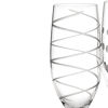 Picture of Mikasa Set of 4 Cheers Crystal Champagne Flute Glasses, Silver