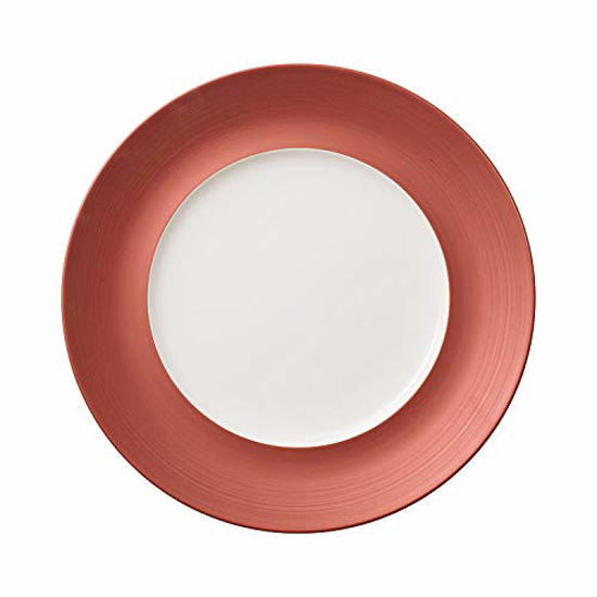 Picture of Villeroy & Boch Manufacture Glow Dinner Plate, 11.5/7 in, Premium Porcelain, Copper/White