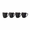 Picture of Denby Elements 4 Piece Coffee Beaker/Mug Set, Black