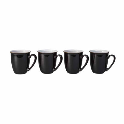 Picture of Denby Elements 4 Piece Coffee Beaker/Mug Set, Black