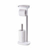 Picture of Joseph Joseph 70518 EasyStore Butler Toilet Paper Holder Stand and Spare Roll Storage with Shelf and Drawer, Stainless Steel