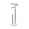 Picture of Joseph Joseph 70518 EasyStore Butler Toilet Paper Holder Stand and Spare Roll Storage with Shelf and Drawer, Stainless Steel