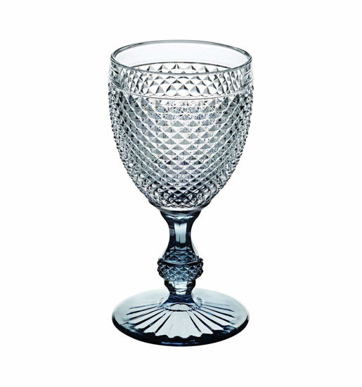 Picture of Vista Alegre Bicos Bicolor All Purpose Goblet with Grey Stem,