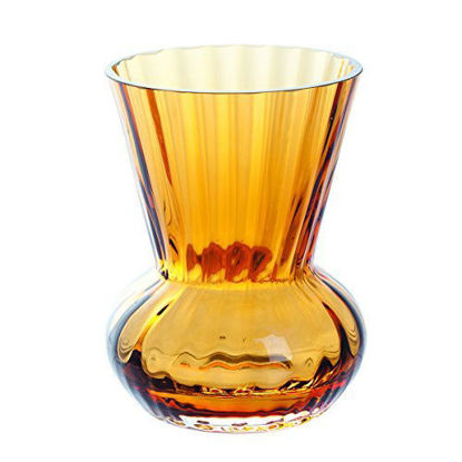 Picture of Dartington Mini Gems Funnel Amber Vase