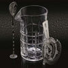 Picture of Barcraft Cut Cocktail Mixing Glass with Stirring Spoon and Strainer (3-Piece Set), 9.5 x 11 x 16.5 cm, Clear