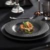 Picture of Villeroy & Boch Manufacture Rock Dinner Plate, 10.5 in, Premium Porcelain, Gray