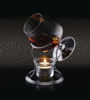 Picture of BarCraft Brandy Warmer Gift Set with Glass and Stand, Metal